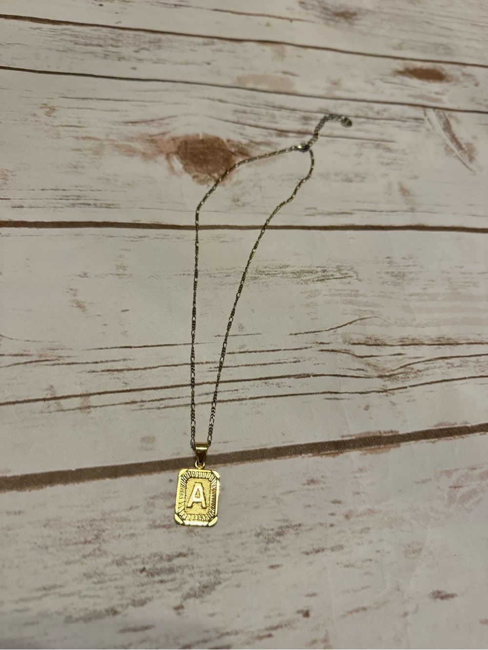BRACHA Gold Initial 'A' Pendant Necklace - Women Jewelry
